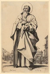 Saint Thomas, Sheet 10 from the series “Jesus, the Twelve Apostles and Mary”