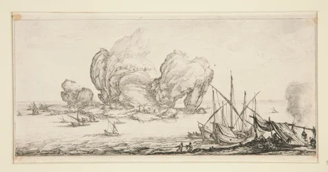 The Huge Rock, from Landscapes for Giovanni de Medici