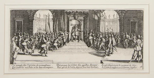 The Great Miseries of War: No. 18 - Distribution of Rewards