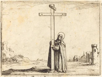 Nun Embracing the Holy Cross