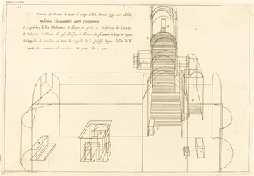 Plan and Elevation of the Church of the Madonna