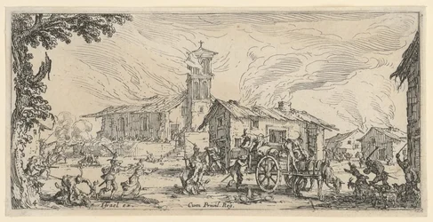 Looting and Burning of a Village