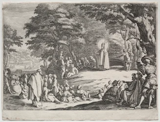 St. Amo Preaching in a Wood