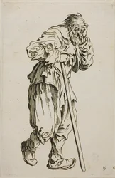 The Beggar on Crutches, Plate Sixteen from The Beggars