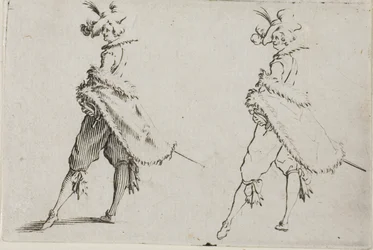 The Gentleman with a Coat, Posing with Hands on Hips, from The Caprices