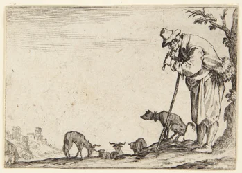 The Shepherd Playing a Flute