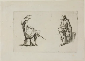 Two Seated Men, from The Caprices
