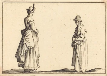 Two Women in Profile