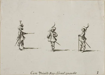 Unarmed Drill, plate one from The Military Exercises