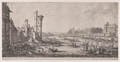 View of the Louvre, from "The Two Large Views of Paris"