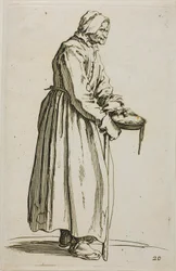 Woman Beggar Holding Alms, plate 20 from The Beggars