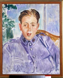 Portrait of Francis Poulenc (1899-1963), French composer