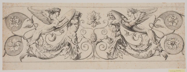 Decorative Frieze with Centaurs and Sphinxes