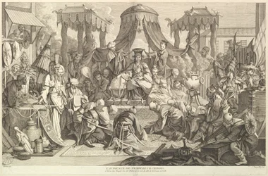 The audience of the Chinese Emperor, from Chinois
