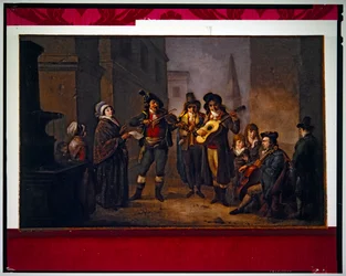 Street Musicians in Revolutionary Costume