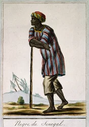 Senega Negro, color engraving from Encyclopedie des Voyages