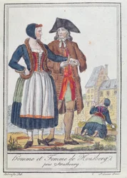 Inhabitants of Housberg, near Strasbourg, 1796