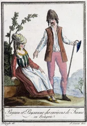Peasant and Peasant of Fiume (Croatia) - in 