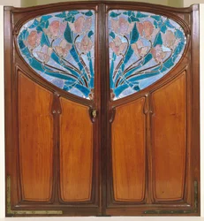 Double Door, Designed by Jacques Gruber, Emile Andre, and Eugene Vallin for Vaxelaire et Cie