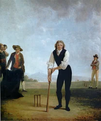Thomas Hope Playing Cricket