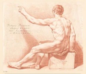 Seated Male Nude, Seen from the Back (3rd Prize 1781)