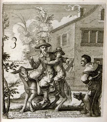 Illustration of fables by Jean de La Fontaine