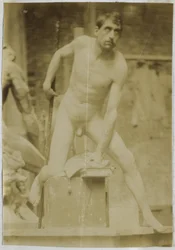 Study of a Male Nude Model, Seen from the Front, in the Studio of Jacques de Lalaing