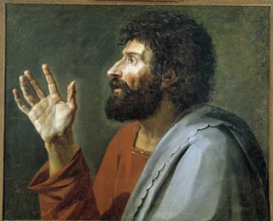 Portrait of a Man with a Hand in the Air