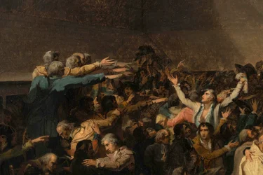 The Tennis Court Oath, 20th June 1789 (detail)