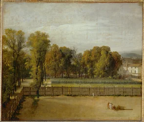 View of the Luxembourg Garden in Paris