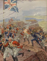 Napoleon Bonaparte leading the attack at the Siege of Toulon