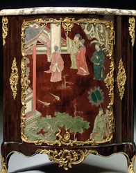 Pair of Louis XV coromandel encoignures, mid 18th century