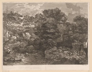 River Landscape with Shepherds