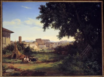 Rome, view of the Colosseum