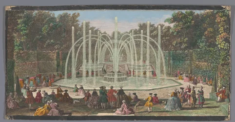 View of the Bosquet des Trois Fontaines in the Garden of Versailles