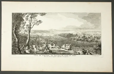 Landscape View of Meudon towards Paris