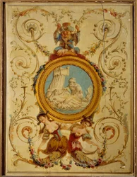 Decorative panel of the Turkish cabinet of the Count of Artois in Versailles