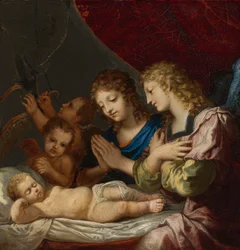Angels Adoring the Sleeping Christ