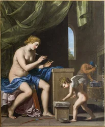 Vulcan forging the arrows for Cupid, c. 1645
