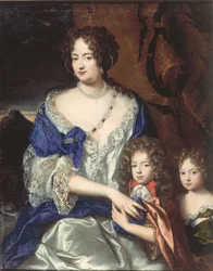 Duchess Sophia Dorothea of Brunswick and Luneburg with Her Children George and Sophia Dorothea