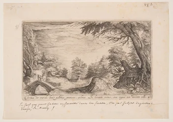 Landscape with a Stag on a Bridge, from Landscapes