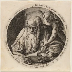 Saint Matthew, plate one from The Four Evangelists