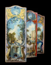Furniture: Painting Screen on Maroufle Paper