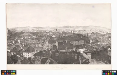 Panorama of Vienna towards the West, from St. Peter