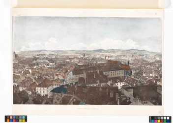 Panorama of Vienna towards the West, from St. Peter