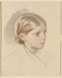Peasant Girl Sitting on the Ground