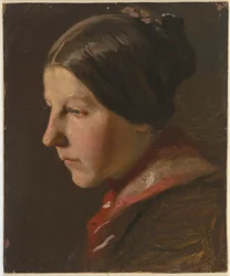 Portrait Head of a Peasant Girl