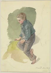 Seated Peasant Boy from Berod