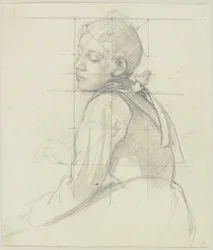 Young Peasant Woman, Half Figure