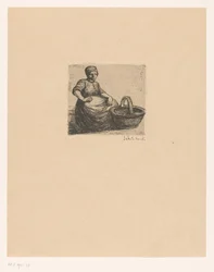 Peasant Woman with Basket